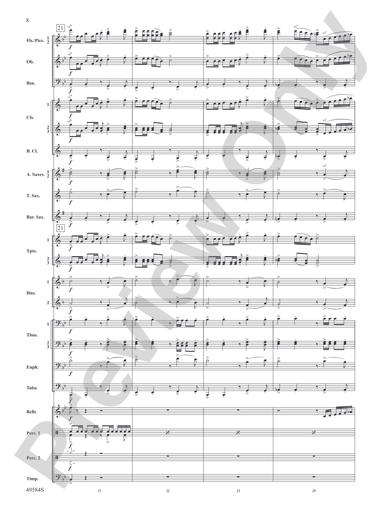 Stagecoach: Concert Band Conductor Score & Parts