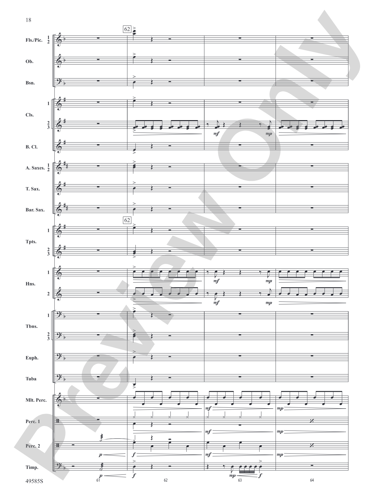 Continuance: Concert Band Conductor Score & Parts
