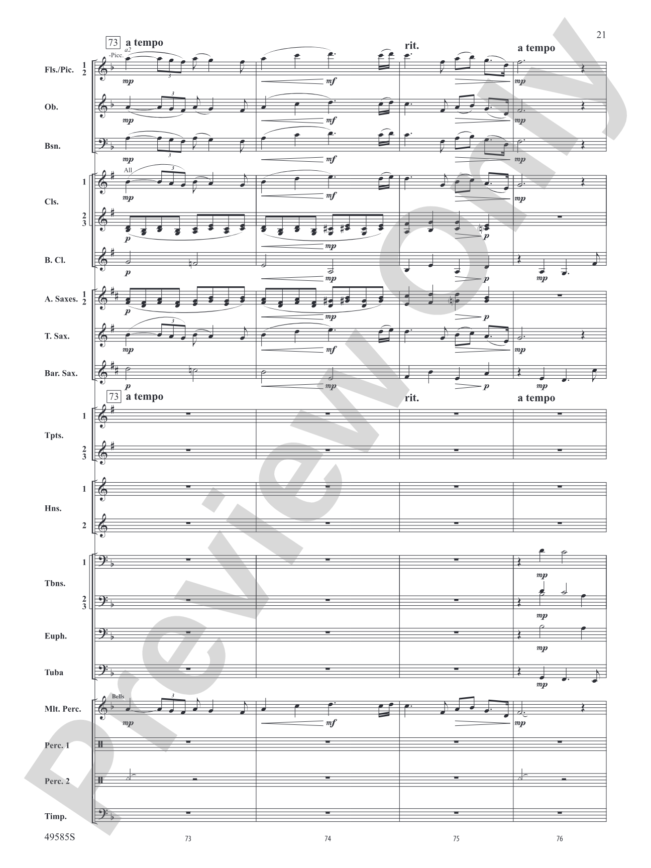 Continuance: Concert Band Conductor Score & Parts