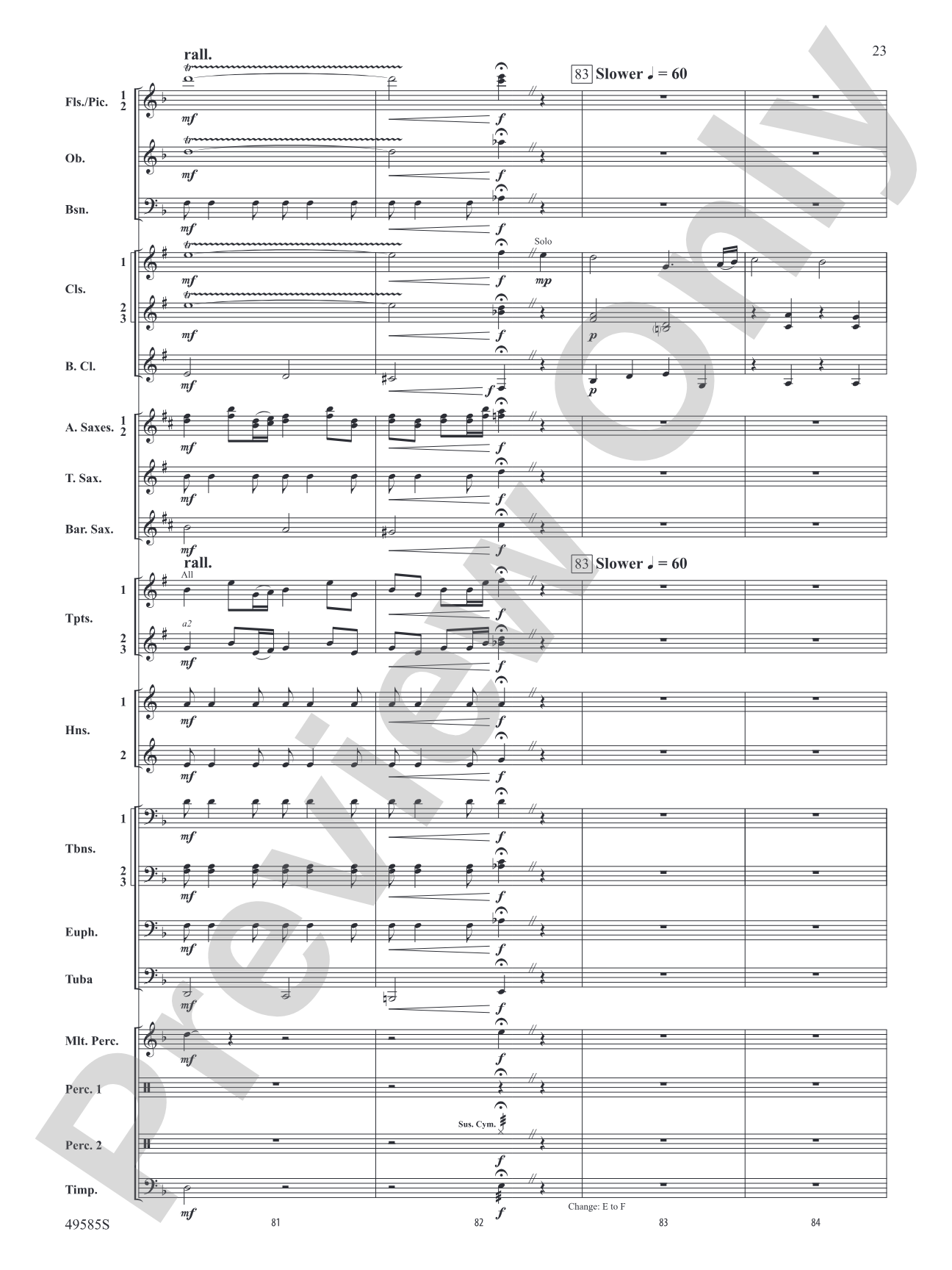 Continuance: Concert Band Conductor Score & Parts