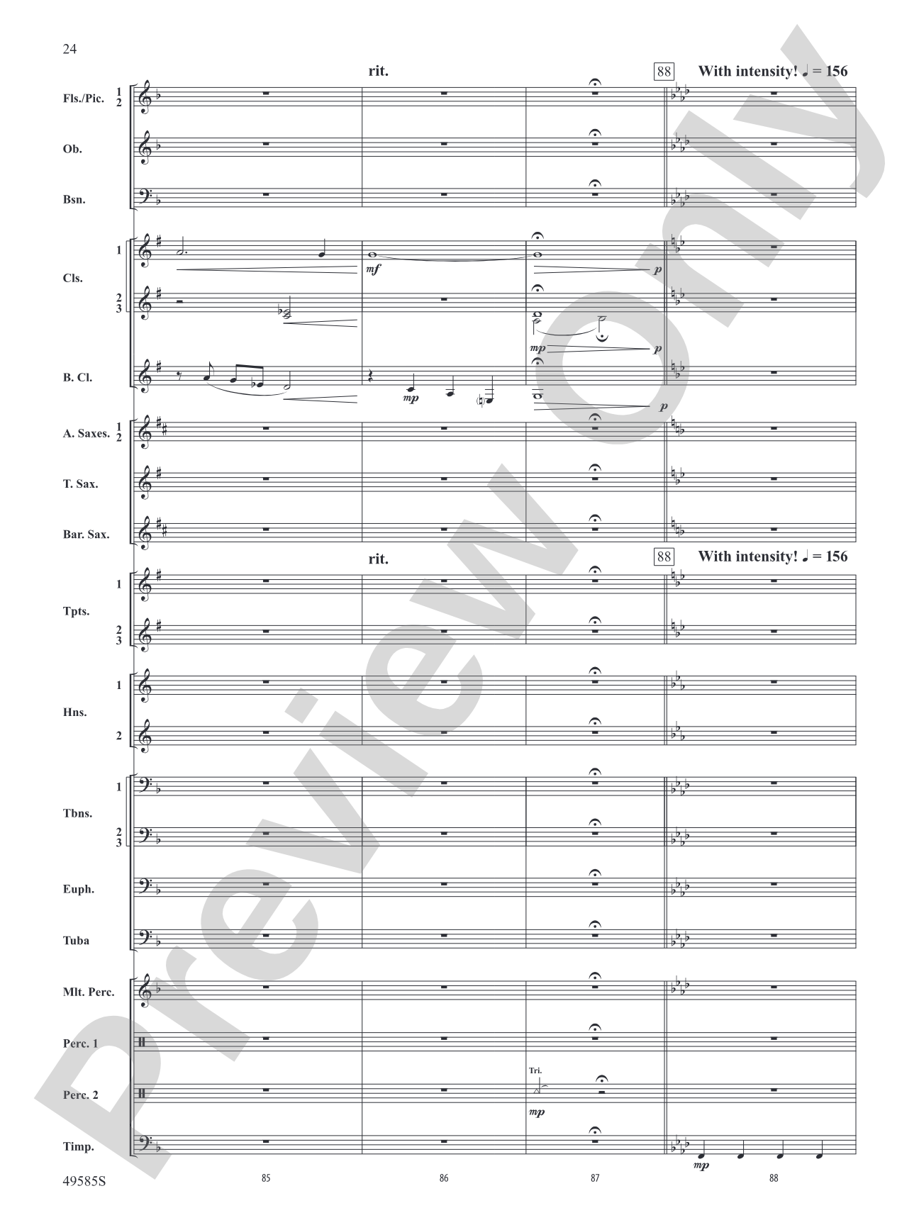 Continuance: Concert Band Conductor Score & Parts