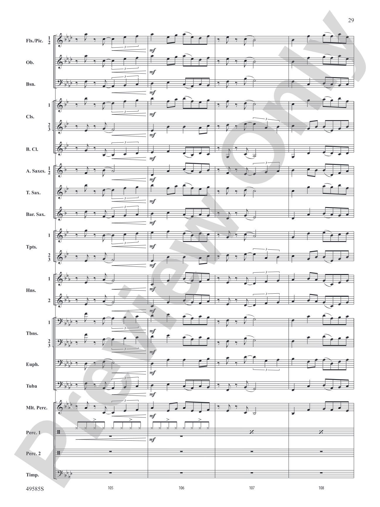 Continuance: Concert Band Conductor Score & Parts