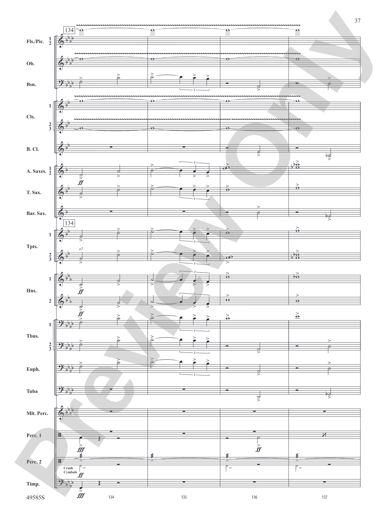 Continuance: Concert Band Conductor Score & Parts