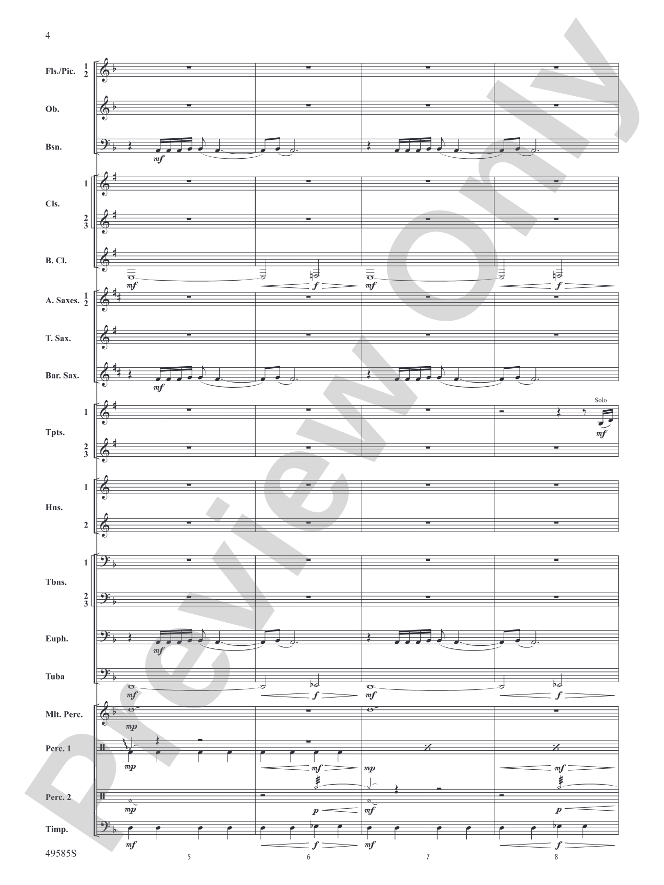 Continuance: Concert Band Conductor Score & Parts