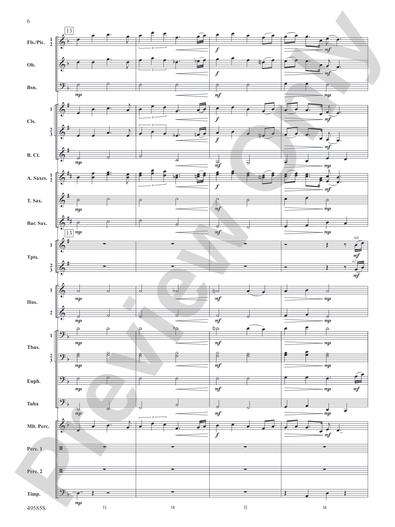 Continuance: Concert Band Conductor Score & Parts