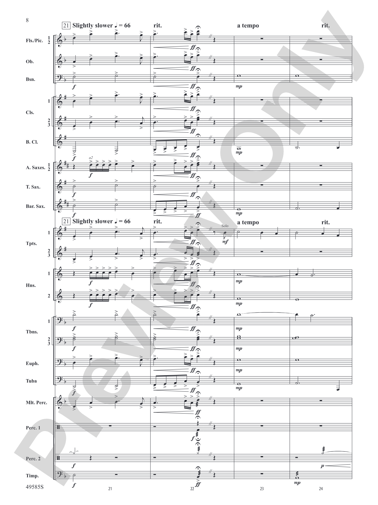 Continuance: Concert Band Conductor Score & Parts
