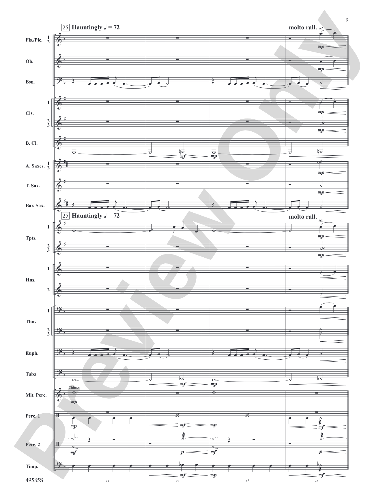 Continuance: Concert Band Conductor Score & Parts