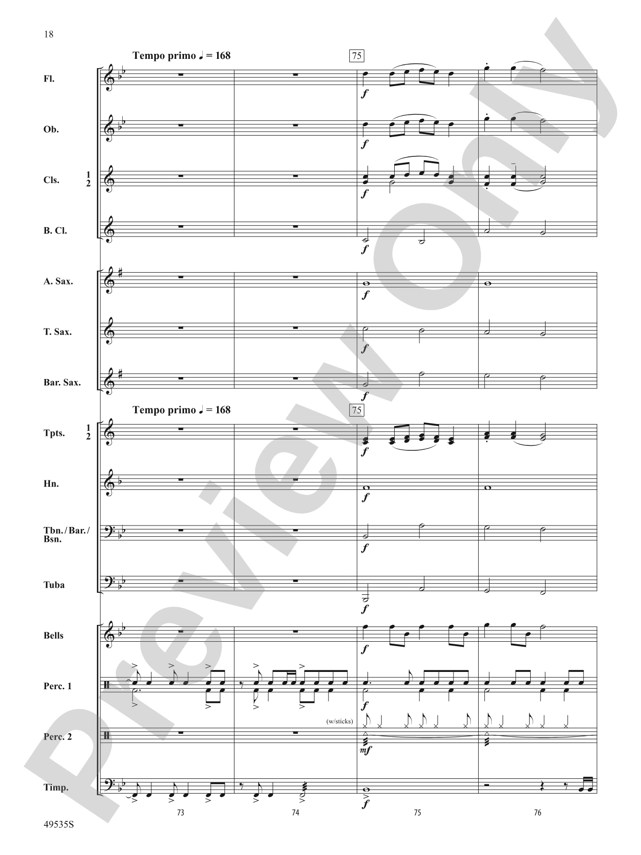 Driving Force: Concert Band Conductor Score & Parts