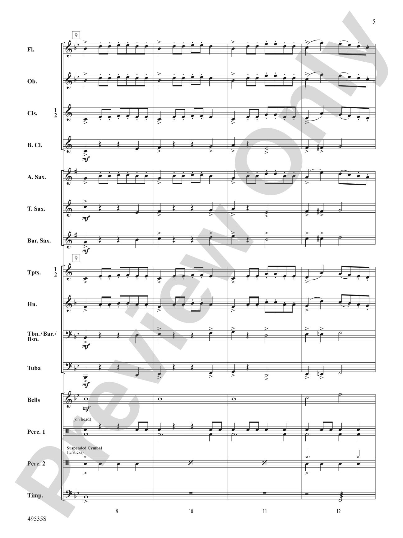 Driving Force: Concert Band Conductor Score & Parts