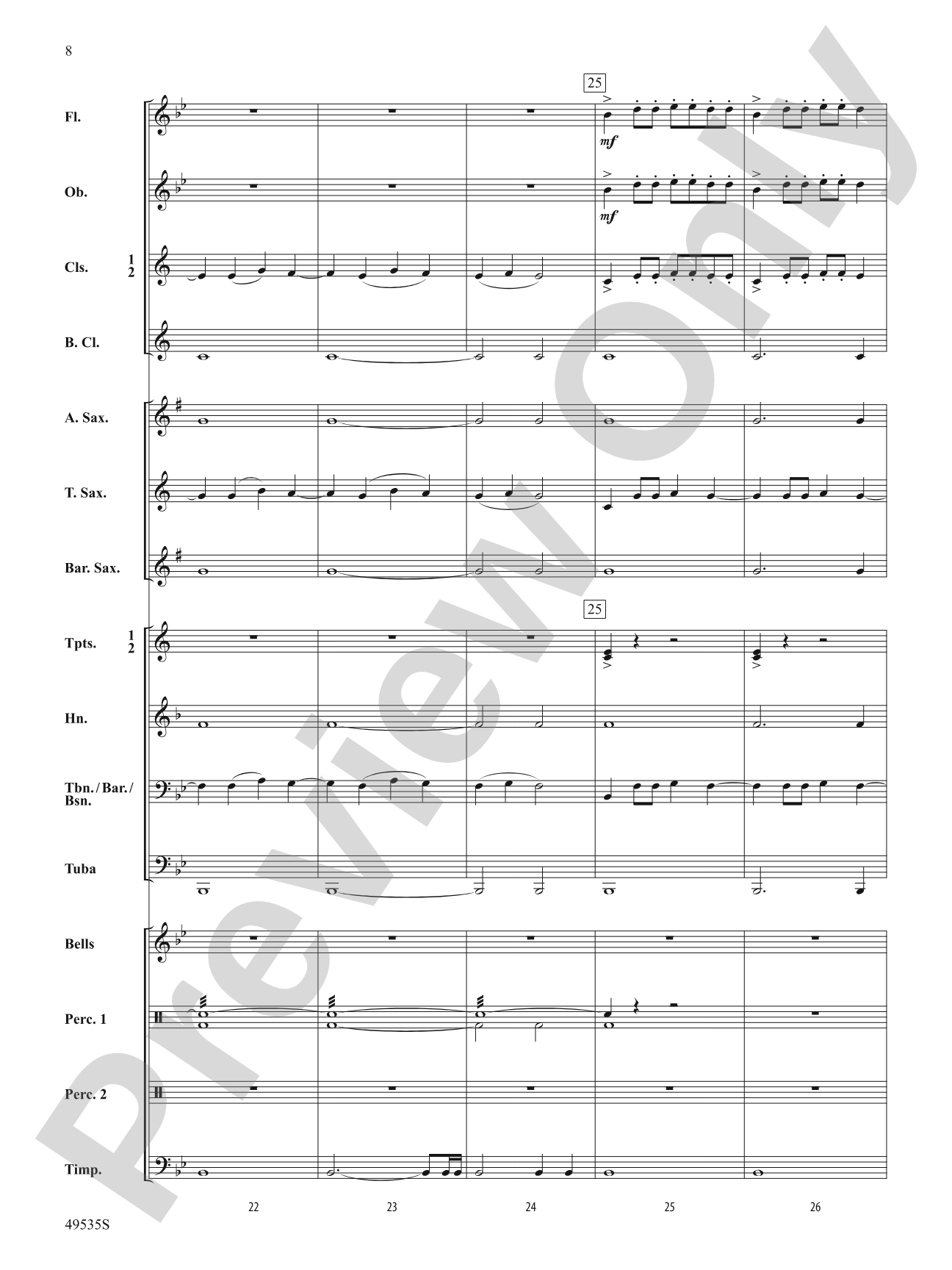 Driving Force: Concert Band Conductor Score & Parts