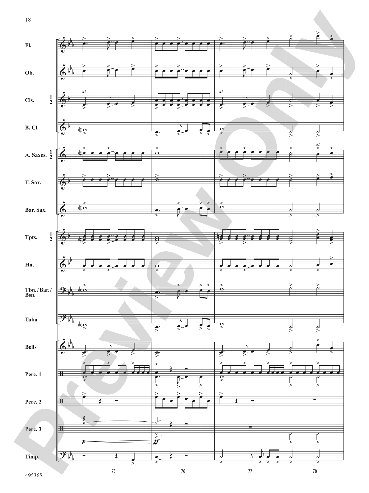 Swords of Glory: Concert Band Conductor Score & Parts