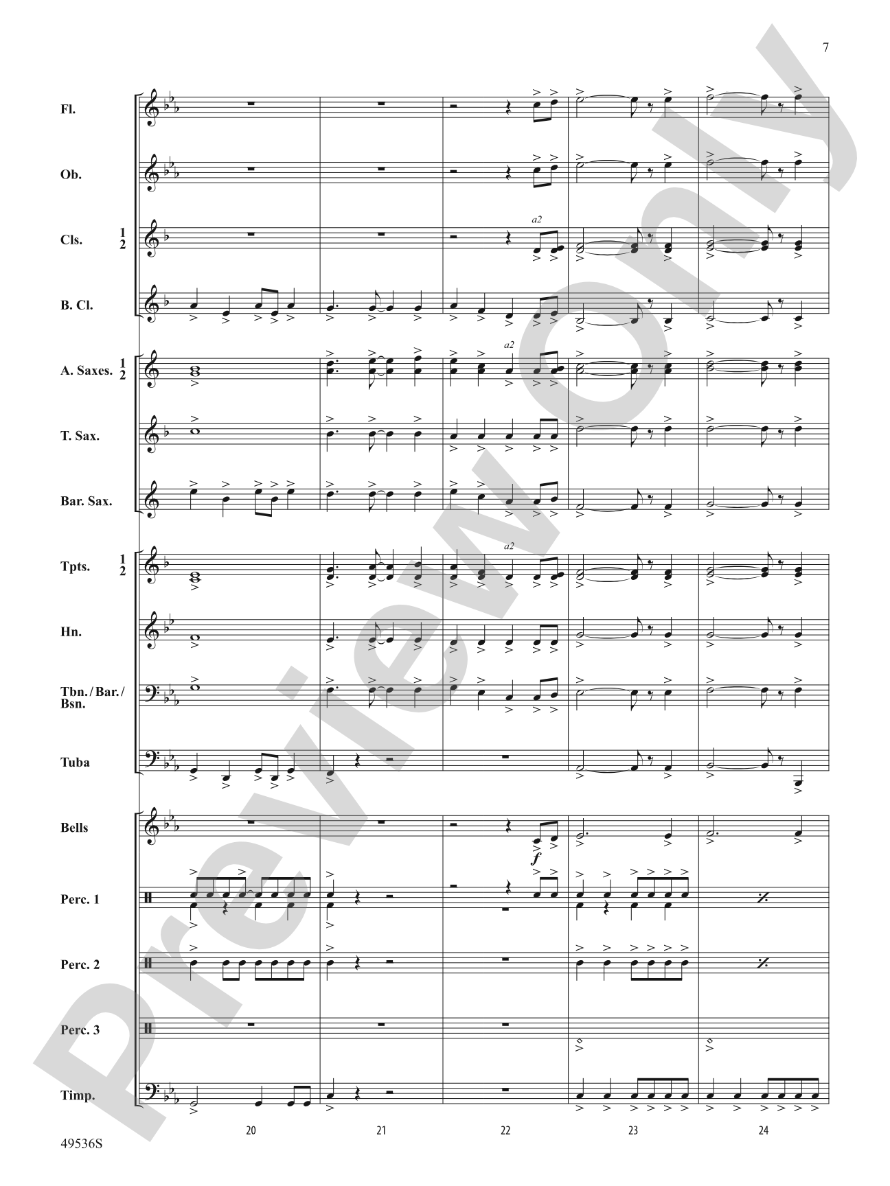 Swords of Glory: Concert Band Conductor Score & Parts