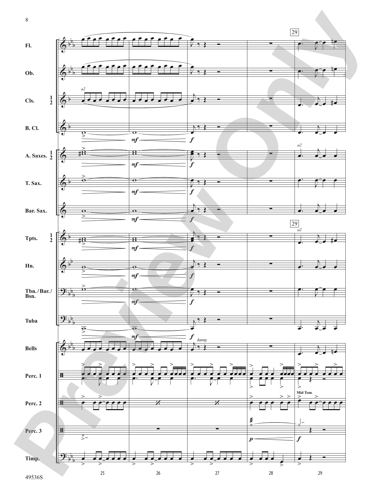 Swords of Glory: Concert Band Conductor Score & Parts
