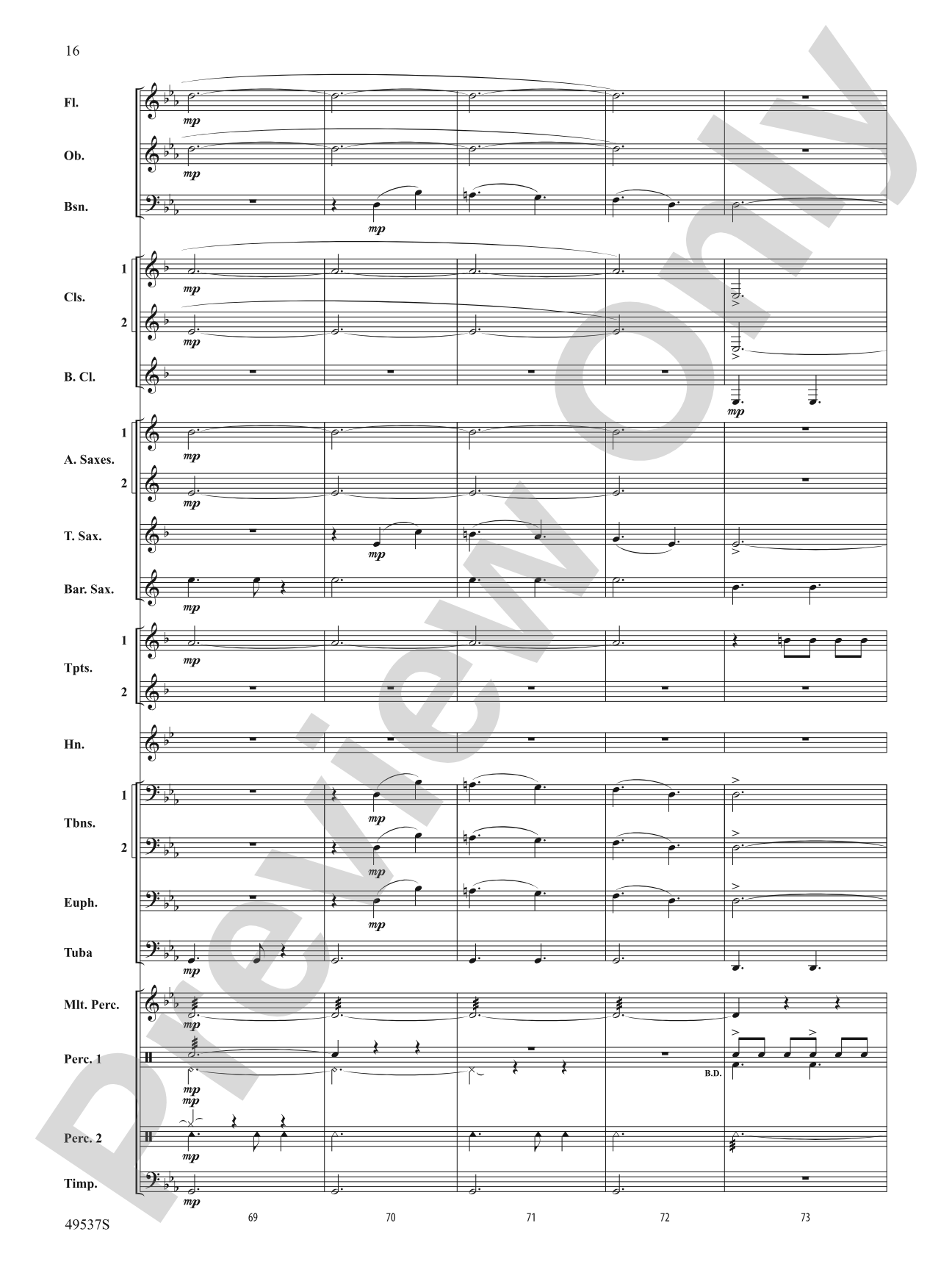 At the Edge of the Sea: Concert Band Conductor Score & Parts