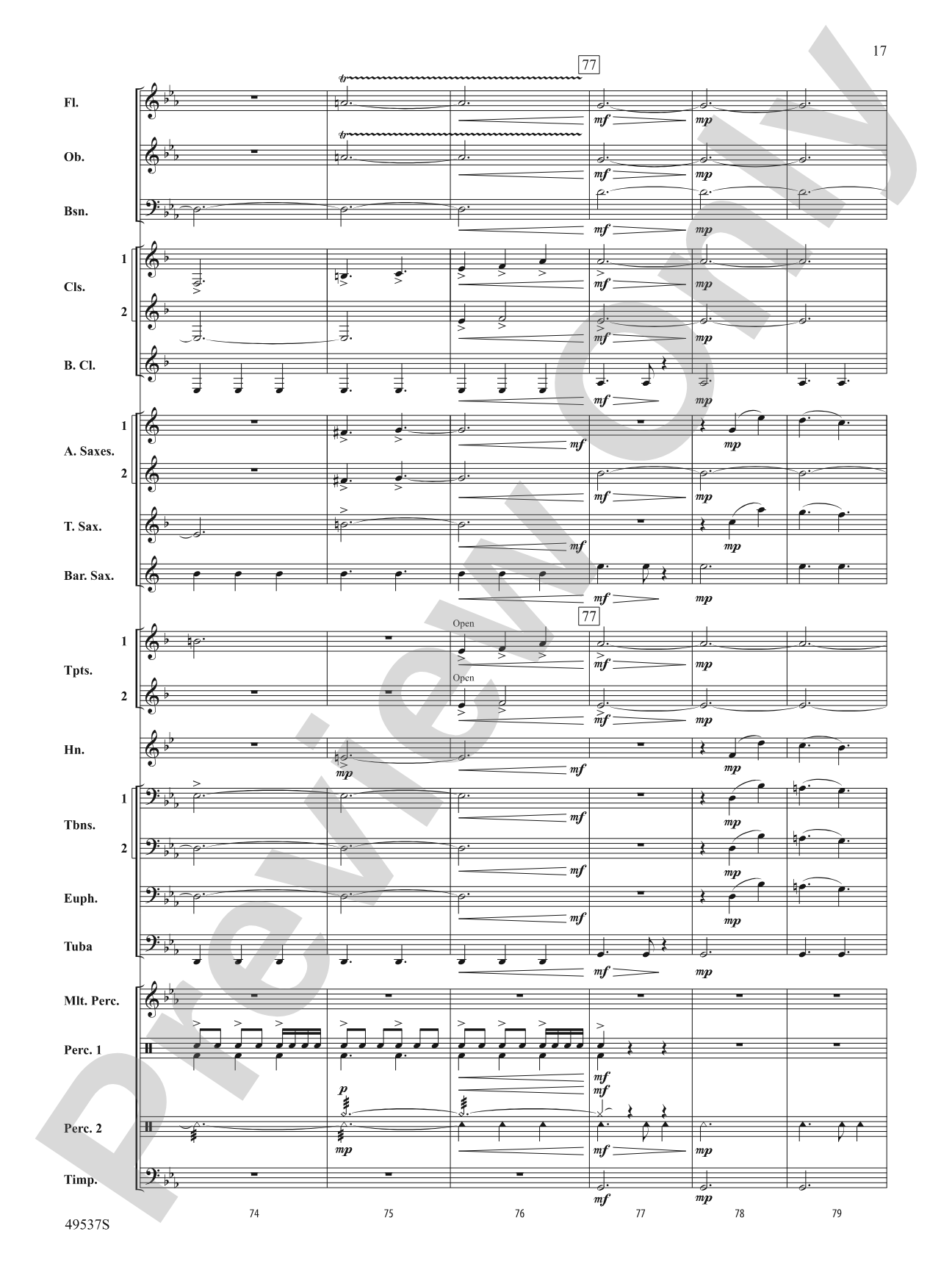 At the Edge of the Sea: Concert Band Conductor Score & Parts