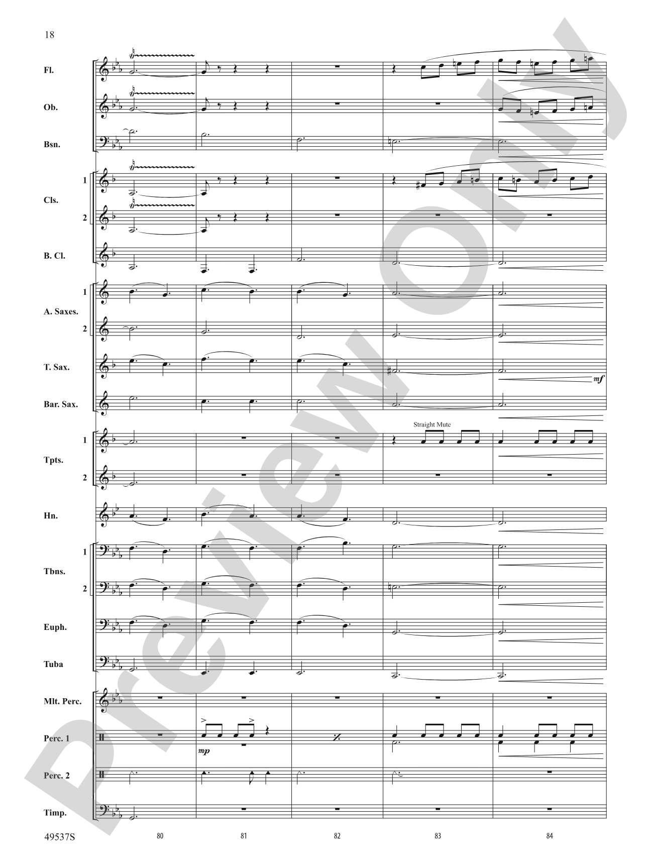 At the Edge of the Sea: Concert Band Conductor Score & Parts