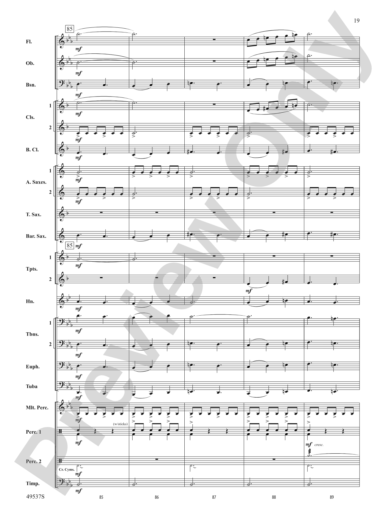 At the Edge of the Sea: Concert Band Conductor Score & Parts