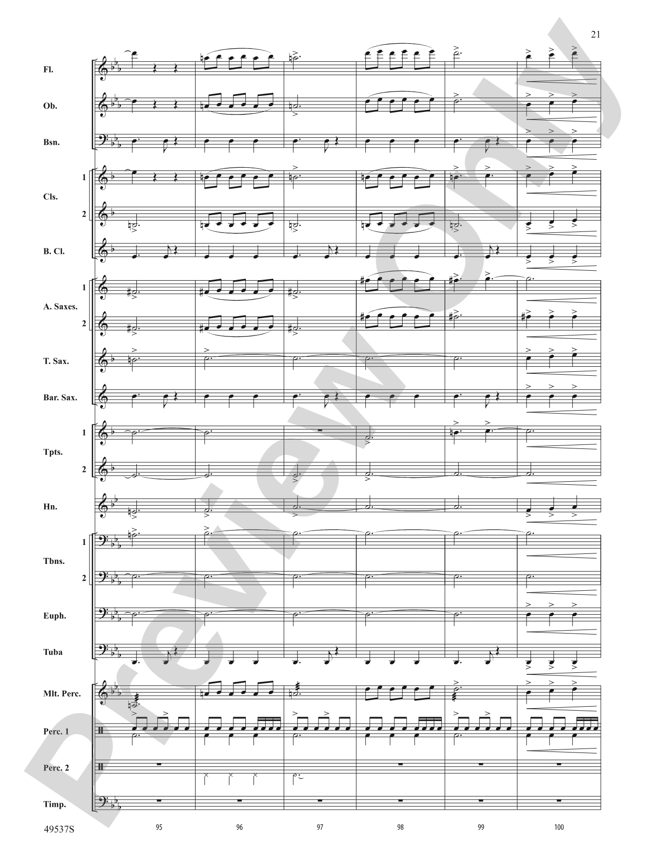 At the Edge of the Sea: Concert Band Conductor Score & Parts