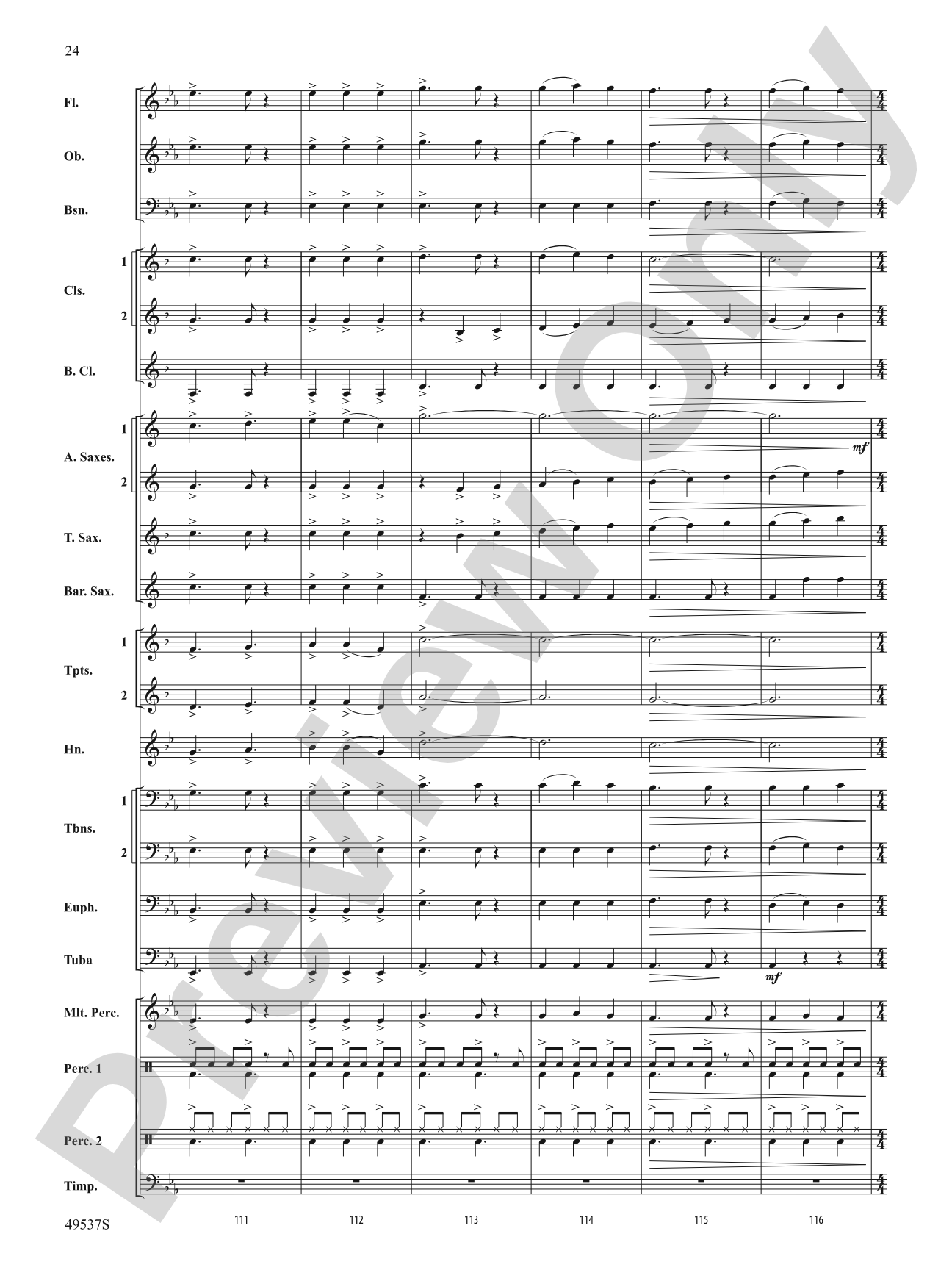 At the Edge of the Sea: Concert Band Conductor Score & Parts