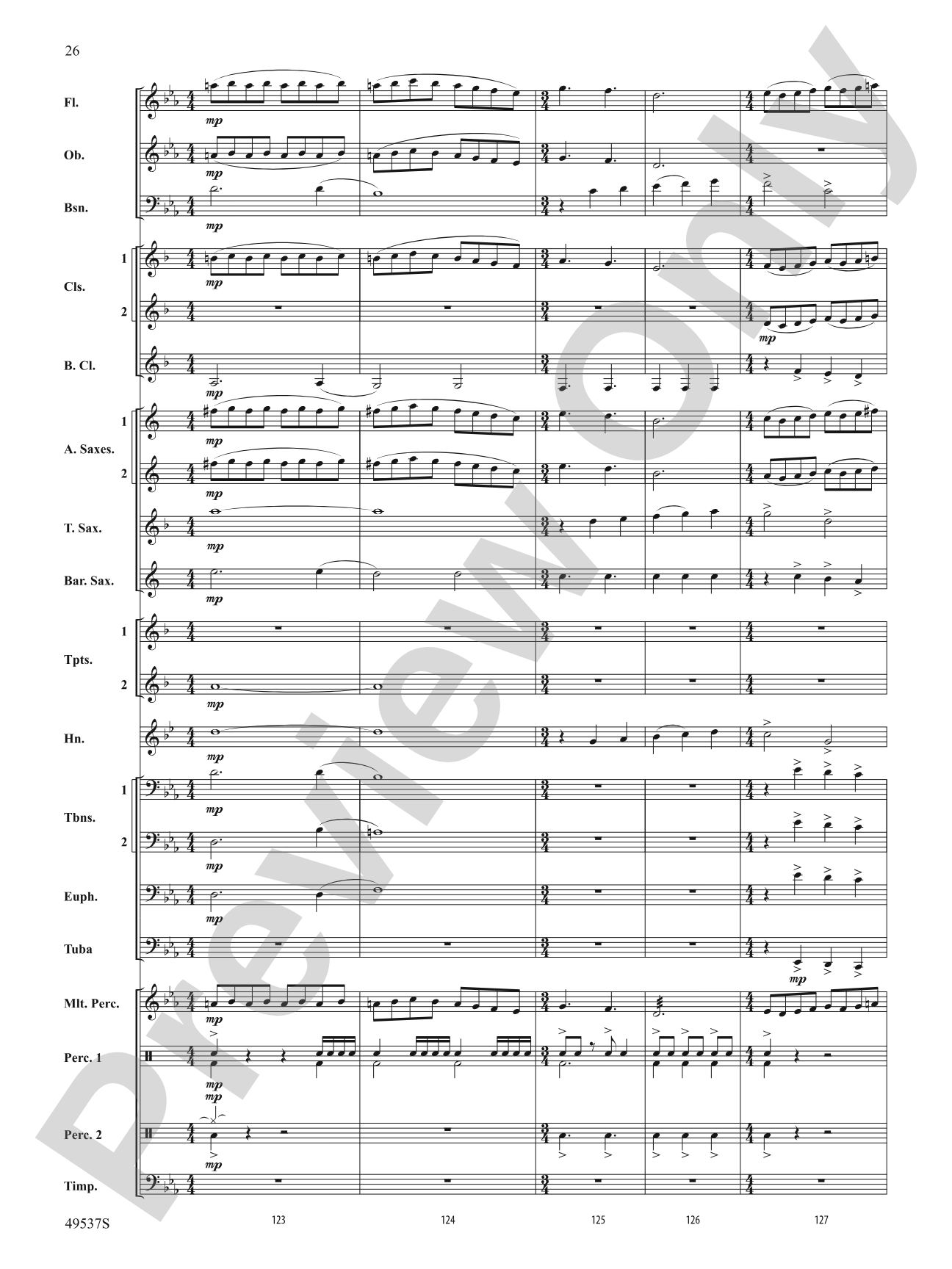 At the Edge of the Sea: Concert Band Conductor Score & Parts
