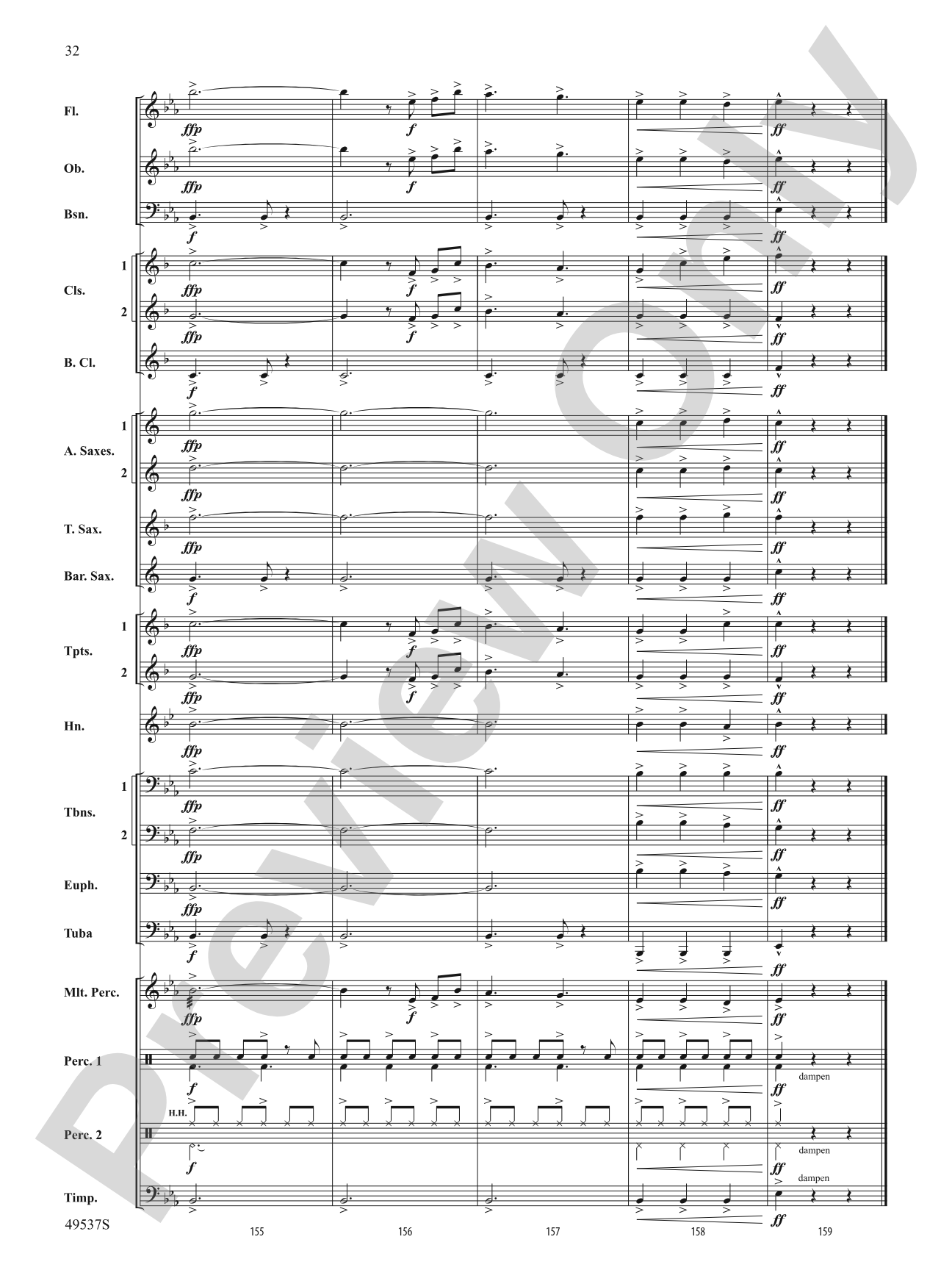 At the Edge of the Sea: Concert Band Conductor Score & Parts