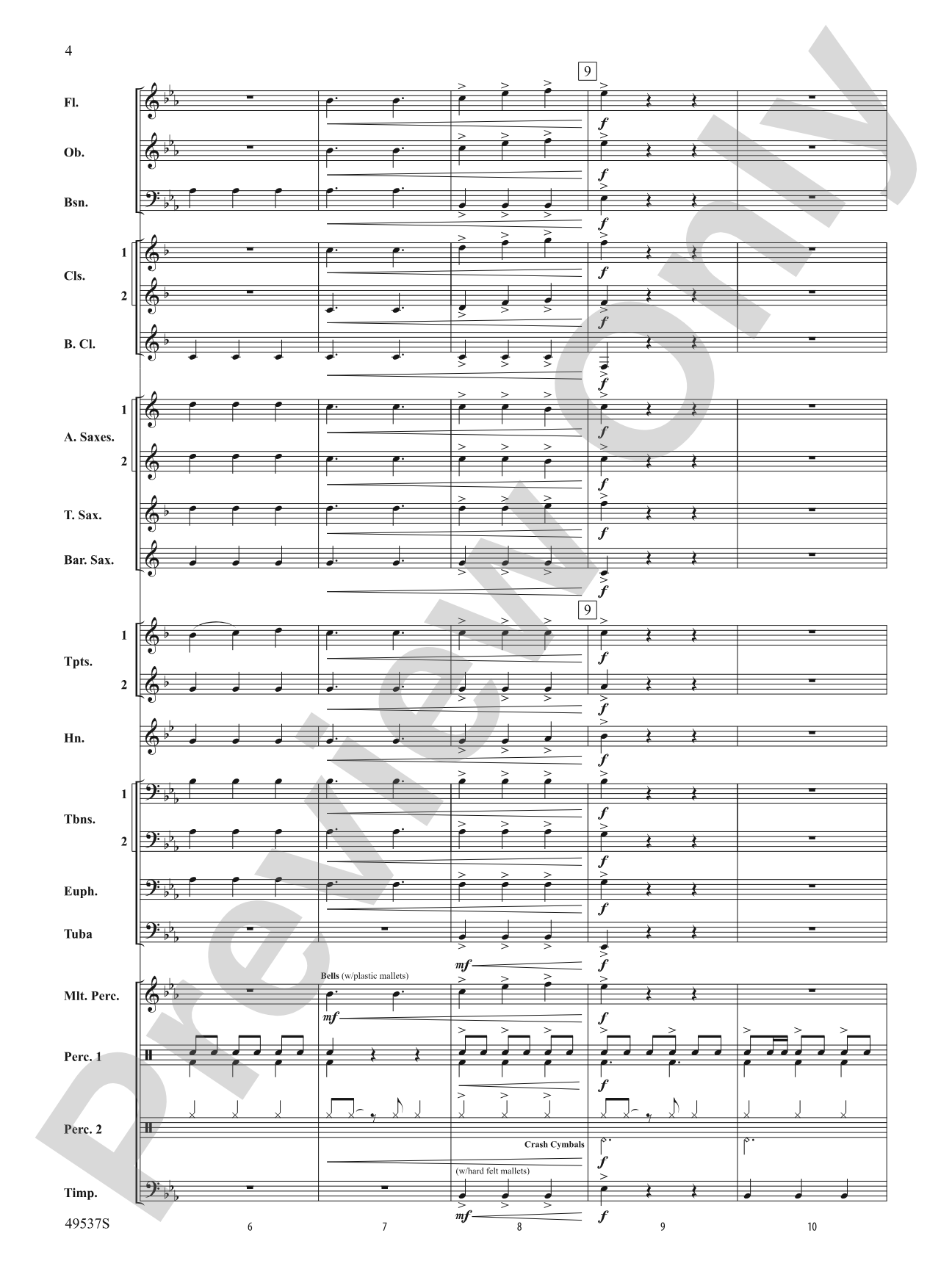 At the Edge of the Sea: Concert Band Conductor Score & Parts