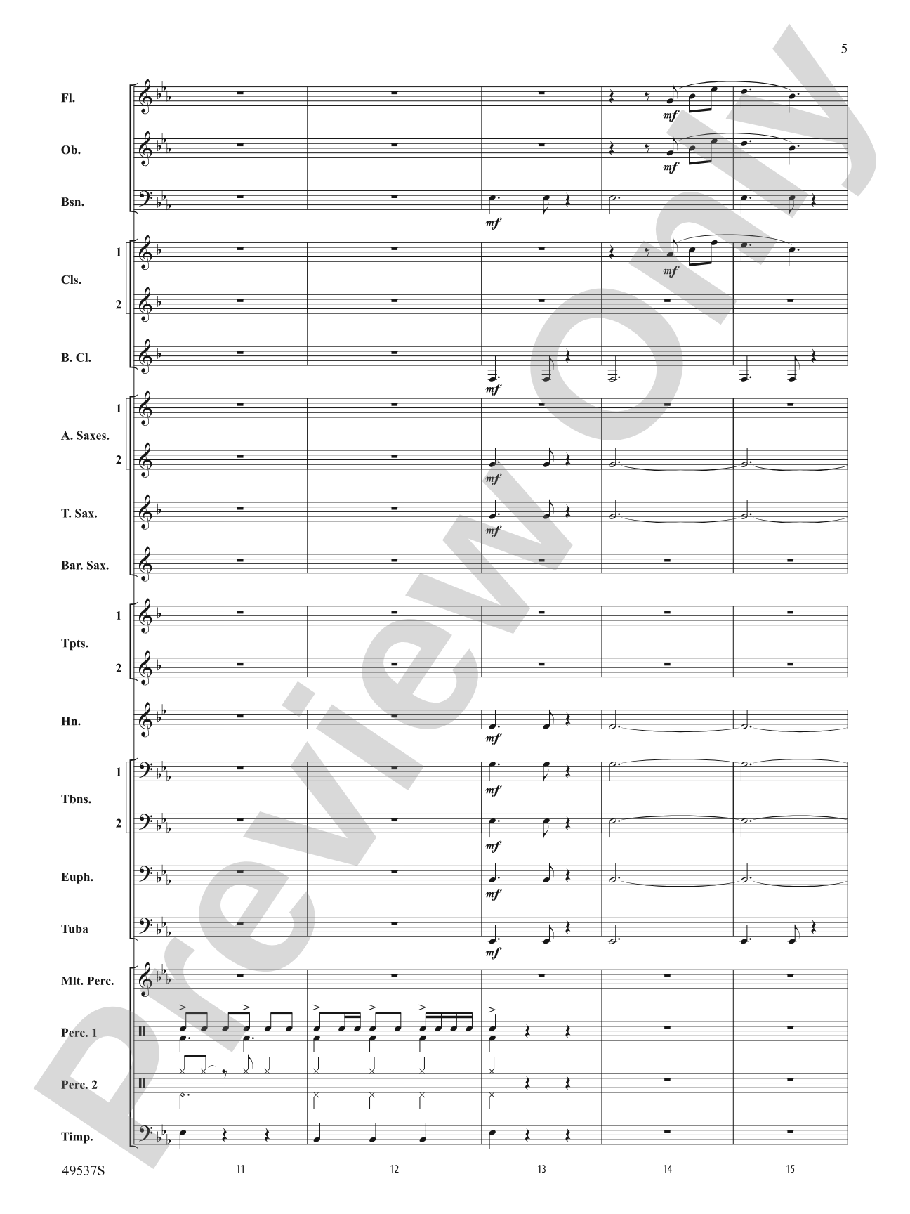 At the Edge of the Sea: Concert Band Conductor Score & Parts