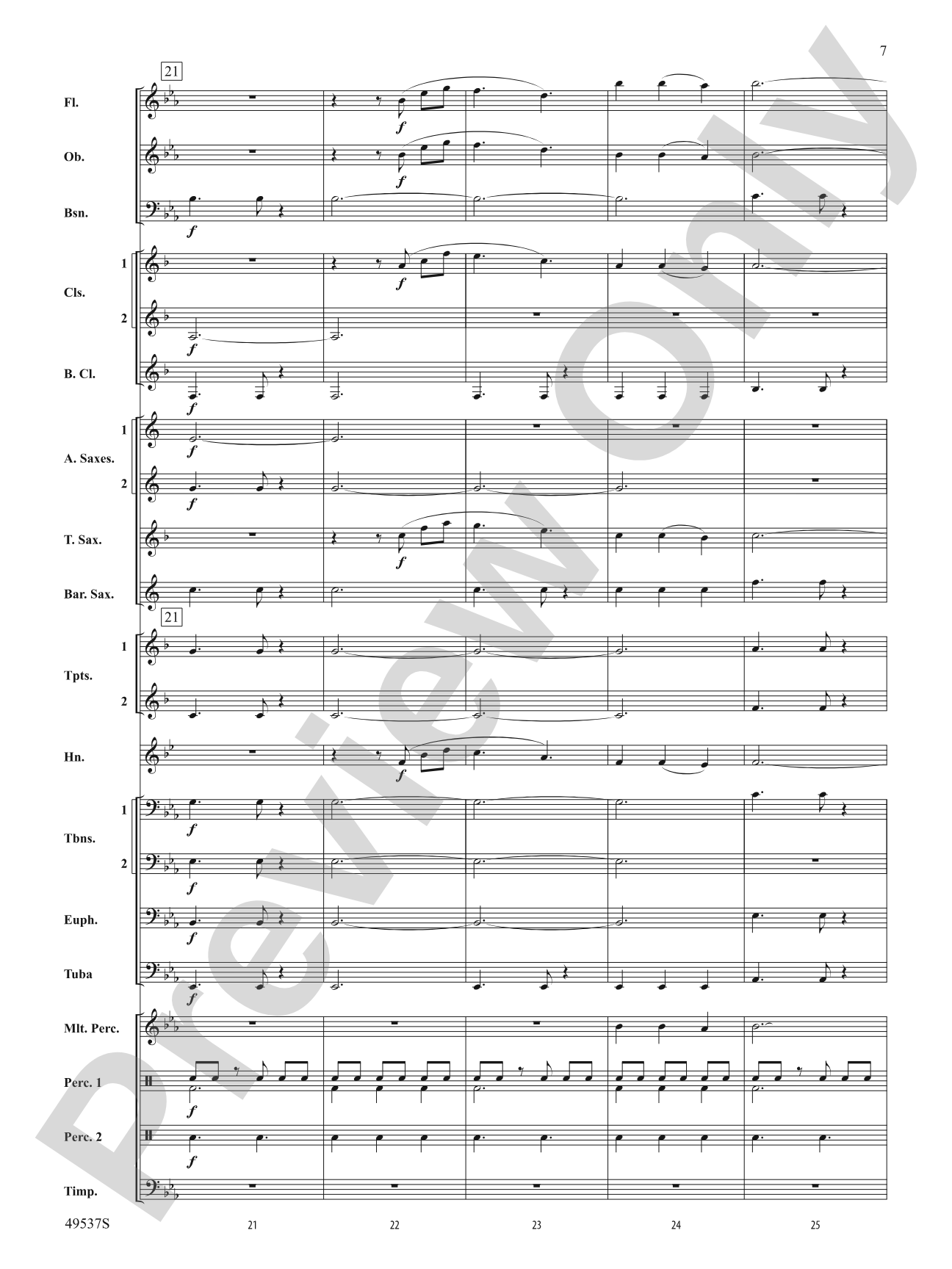 At the Edge of the Sea: Concert Band Conductor Score & Parts