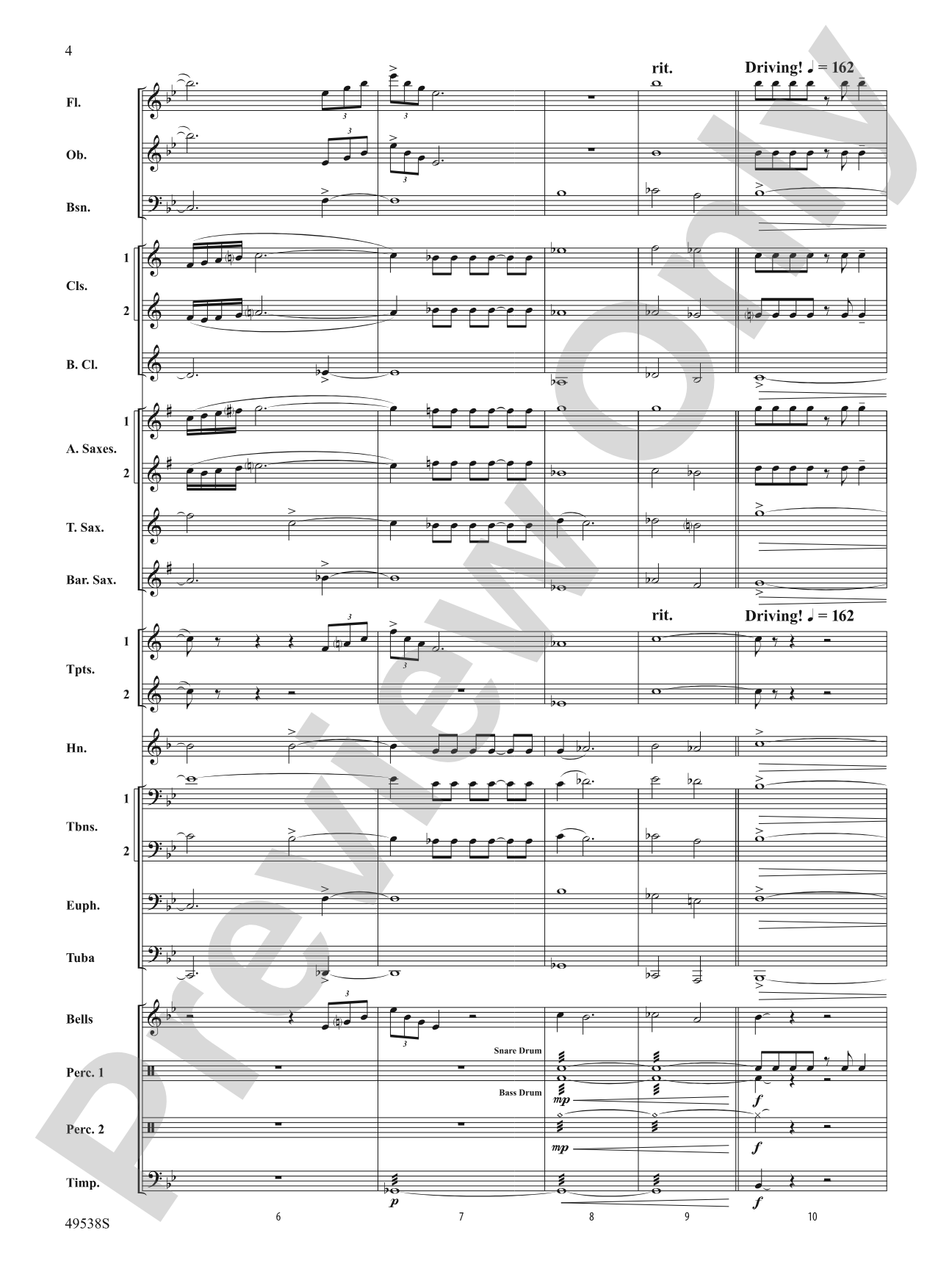 Stay Tuned: Concert Band Conductor Score & Parts