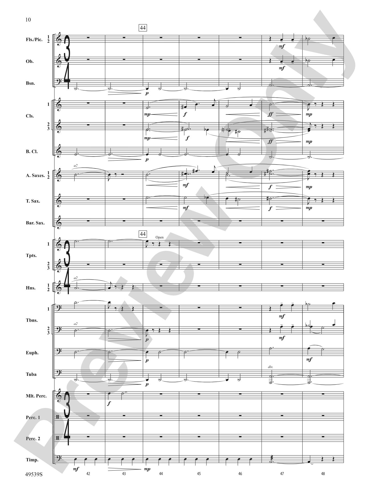 Union Hymn Variants: Concert Band Conductor Score & Parts