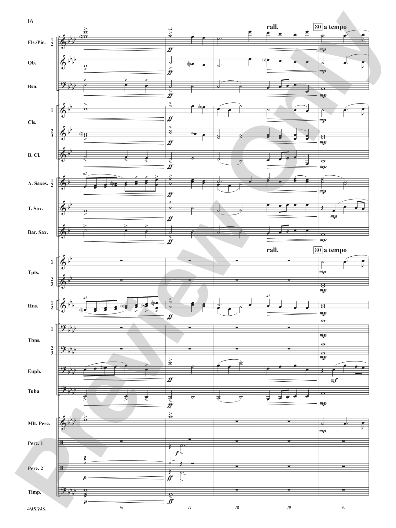Union Hymn Variants: Concert Band Conductor Score & Parts