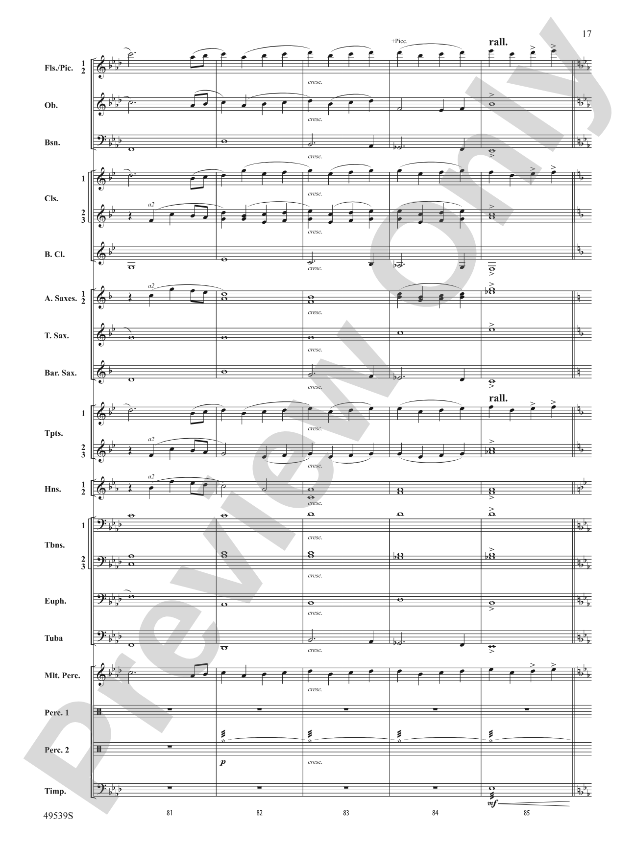 Union Hymn Variants: Concert Band Conductor Score & Parts
