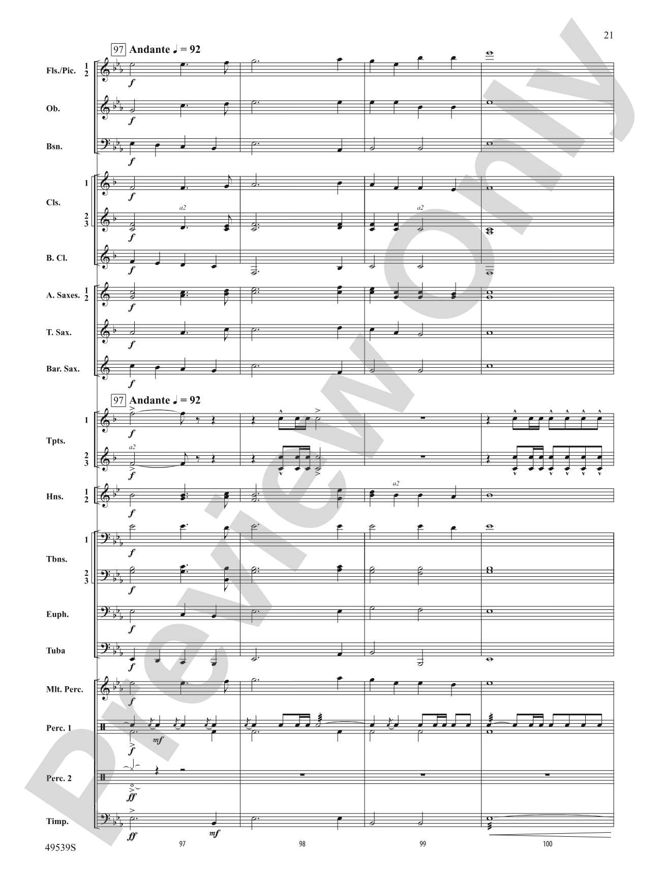 Union Hymn Variants: Concert Band Conductor Score & Parts