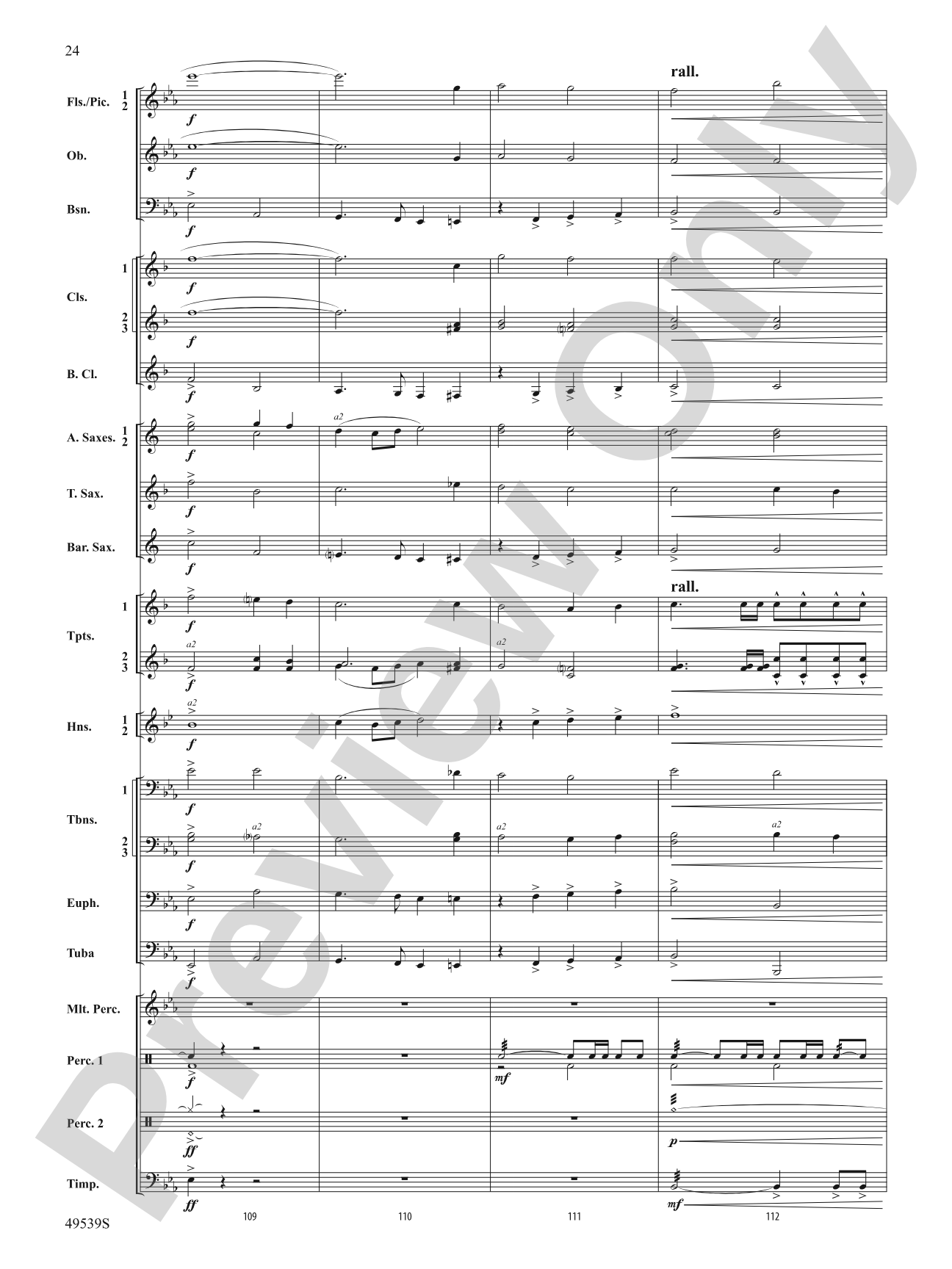 Union Hymn Variants: Concert Band Conductor Score & Parts