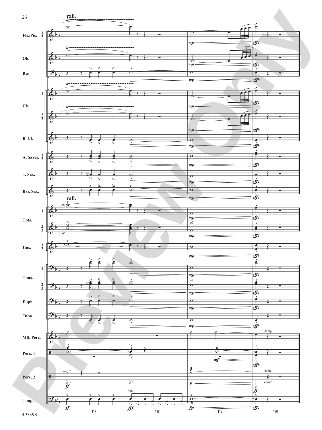 Union Hymn Variants: Concert Band Conductor Score & Parts