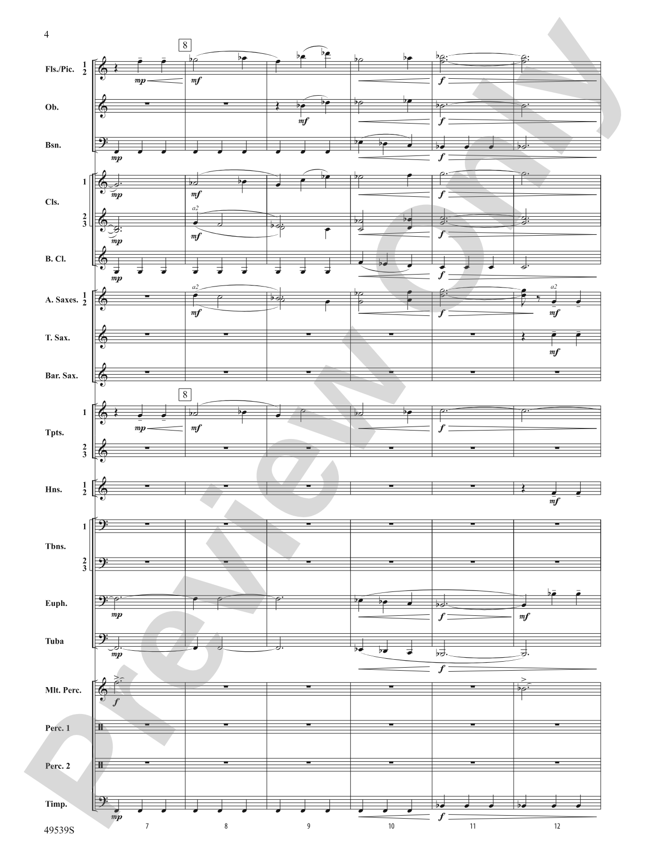 Union Hymn Variants: Concert Band Conductor Score & Parts