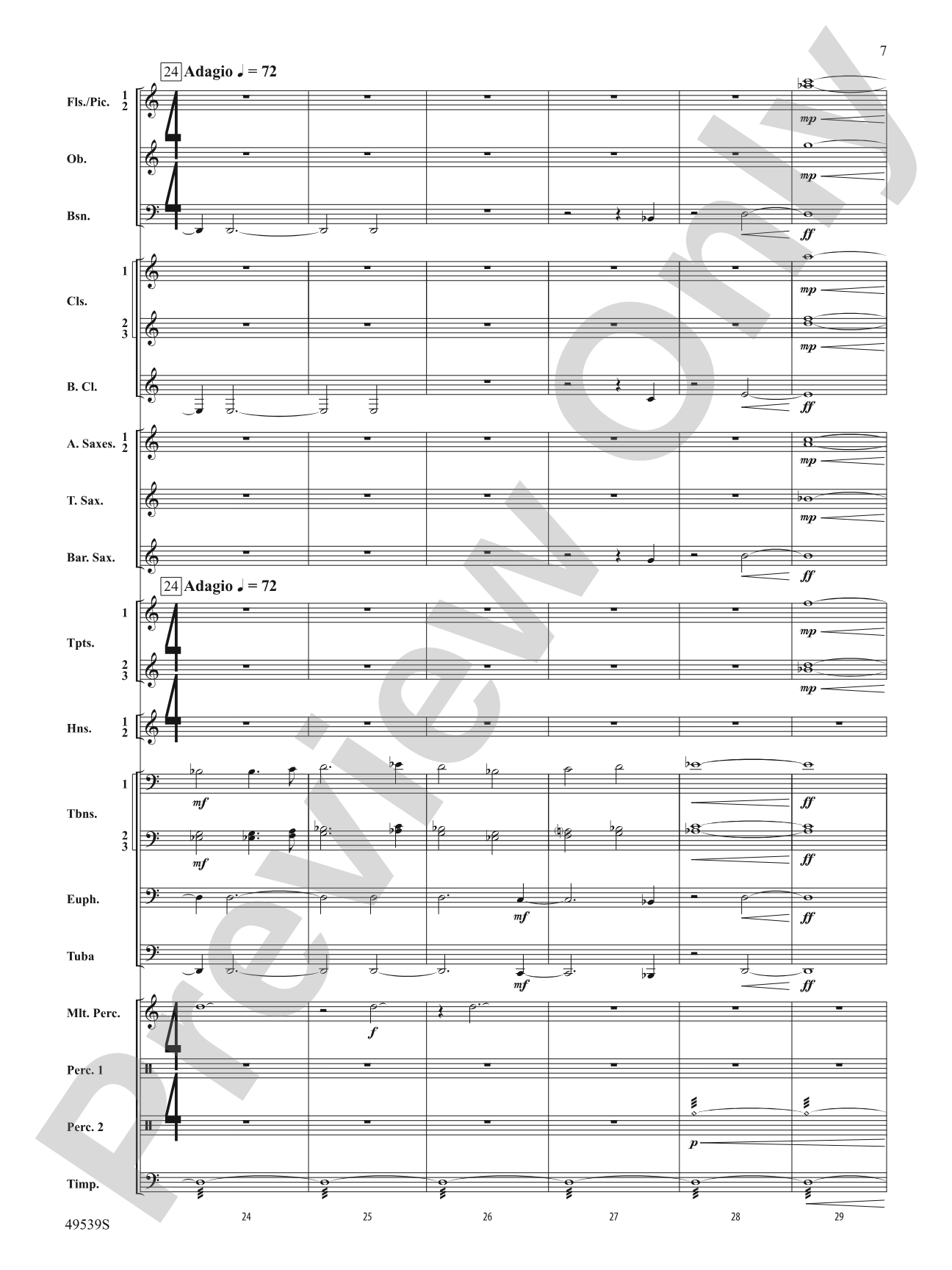 Union Hymn Variants: Concert Band Conductor Score & Parts