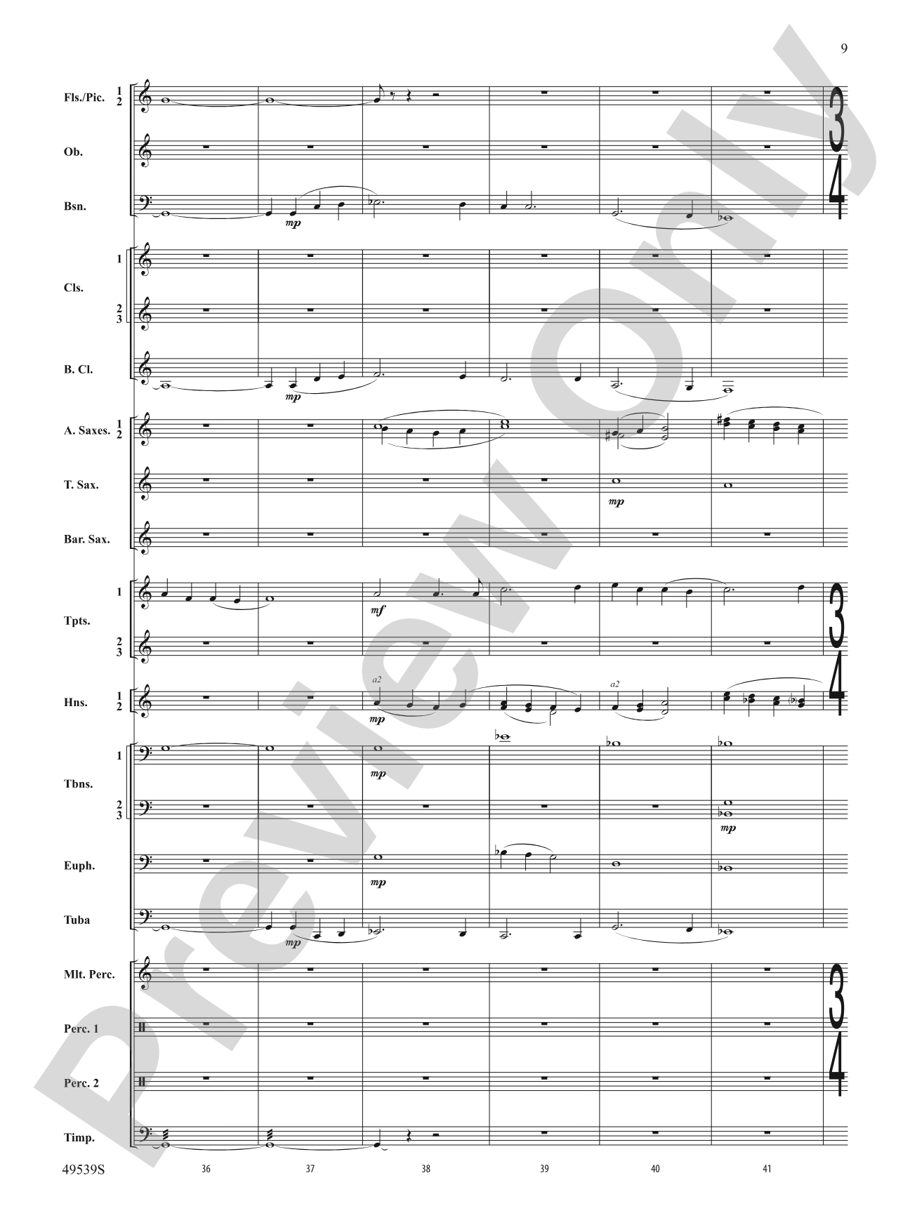 Union Hymn Variants: Concert Band Conductor Score & Parts