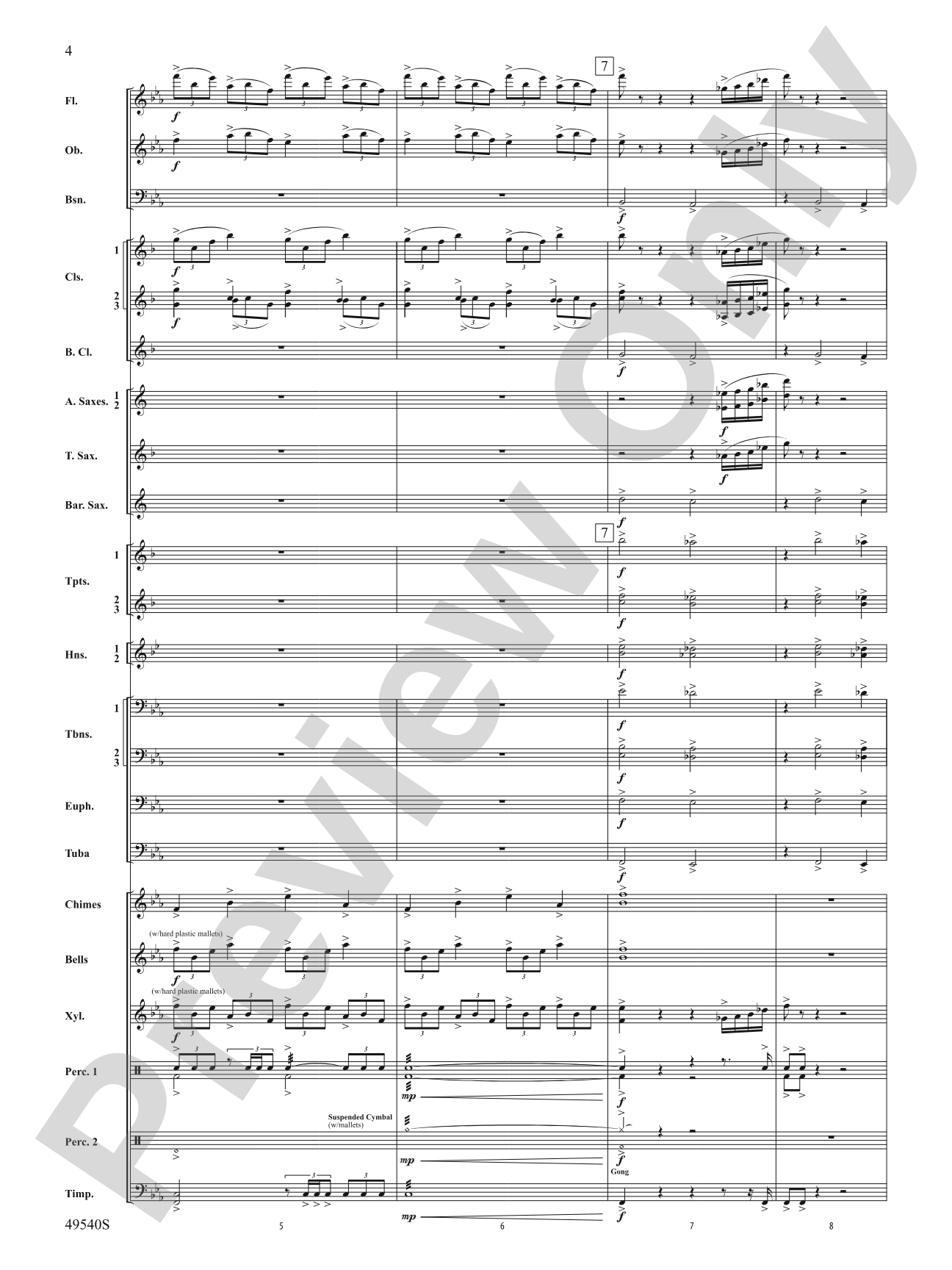 Gem City Fanfare: Concert Band Conductor Score & Parts