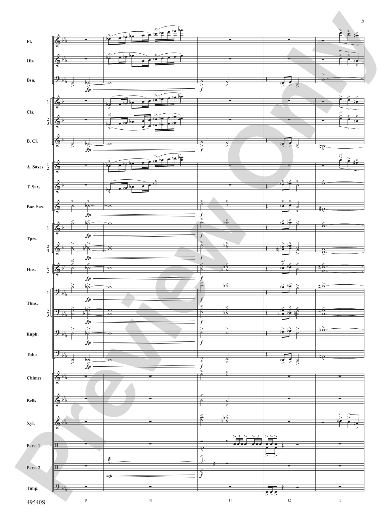 Gem City Fanfare: Concert Band Conductor Score & Parts