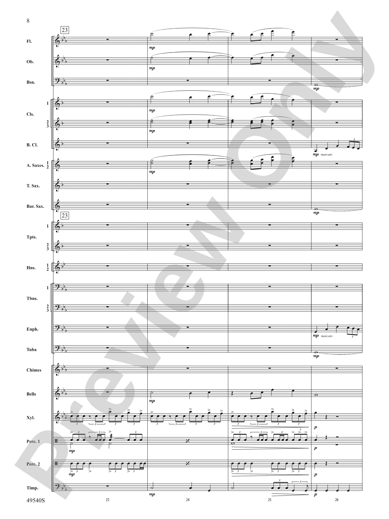 Gem City Fanfare: Concert Band Conductor Score & Parts