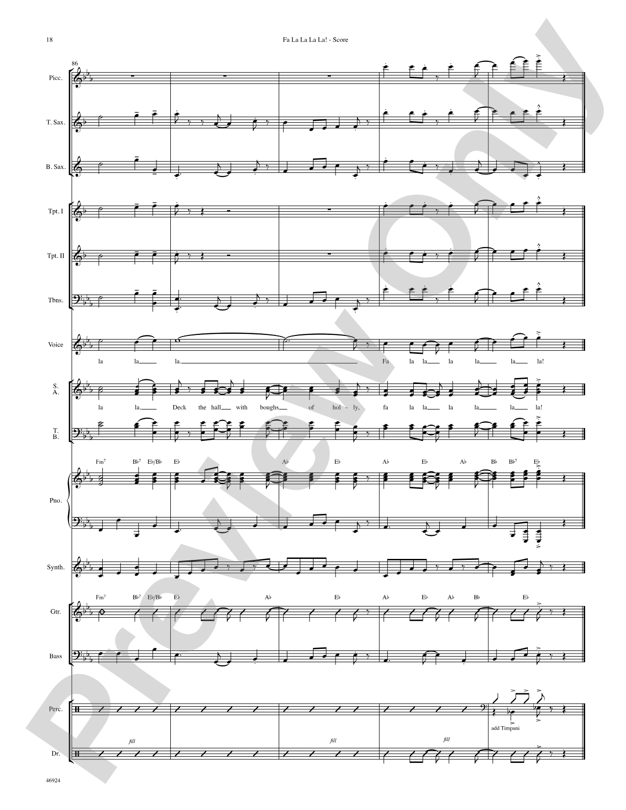 Fa La La La La!: Choral SoundPax