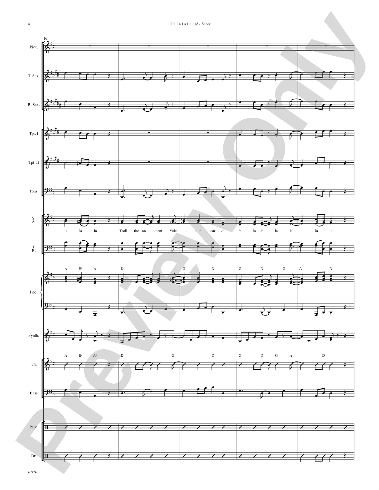 Fa La La La La!: Choral SoundPax