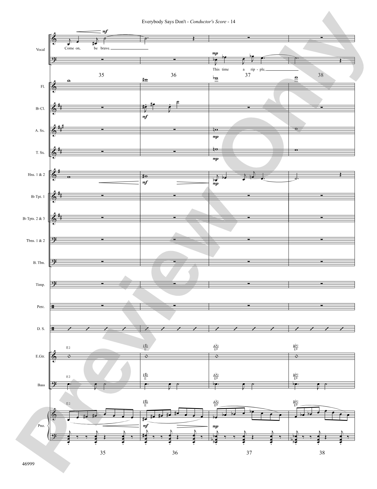 Everybody Says Don't: Choral SoundPax