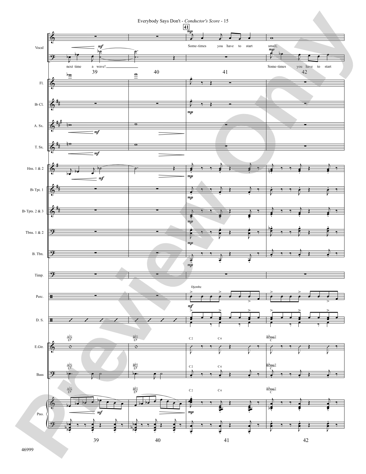 Everybody Says Don't: Choral SoundPax