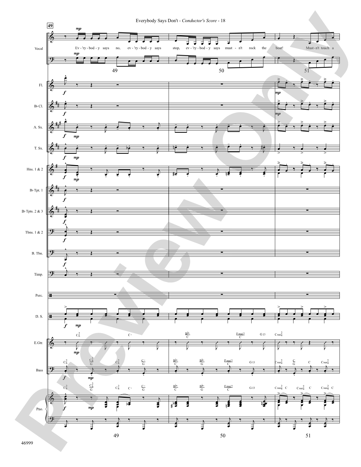 Everybody Says Don't: Choral SoundPax