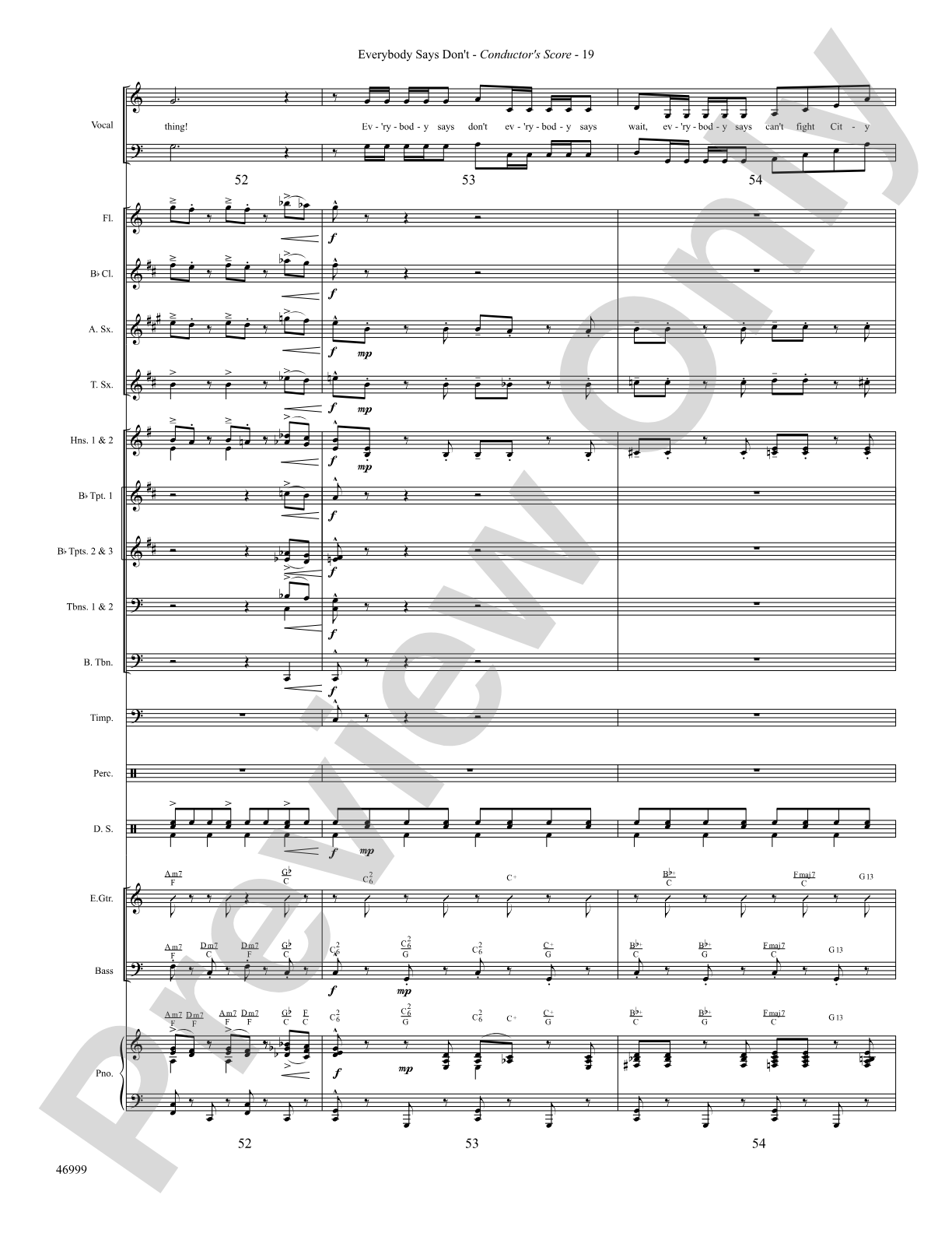 Everybody Says Don't: Choral SoundPax