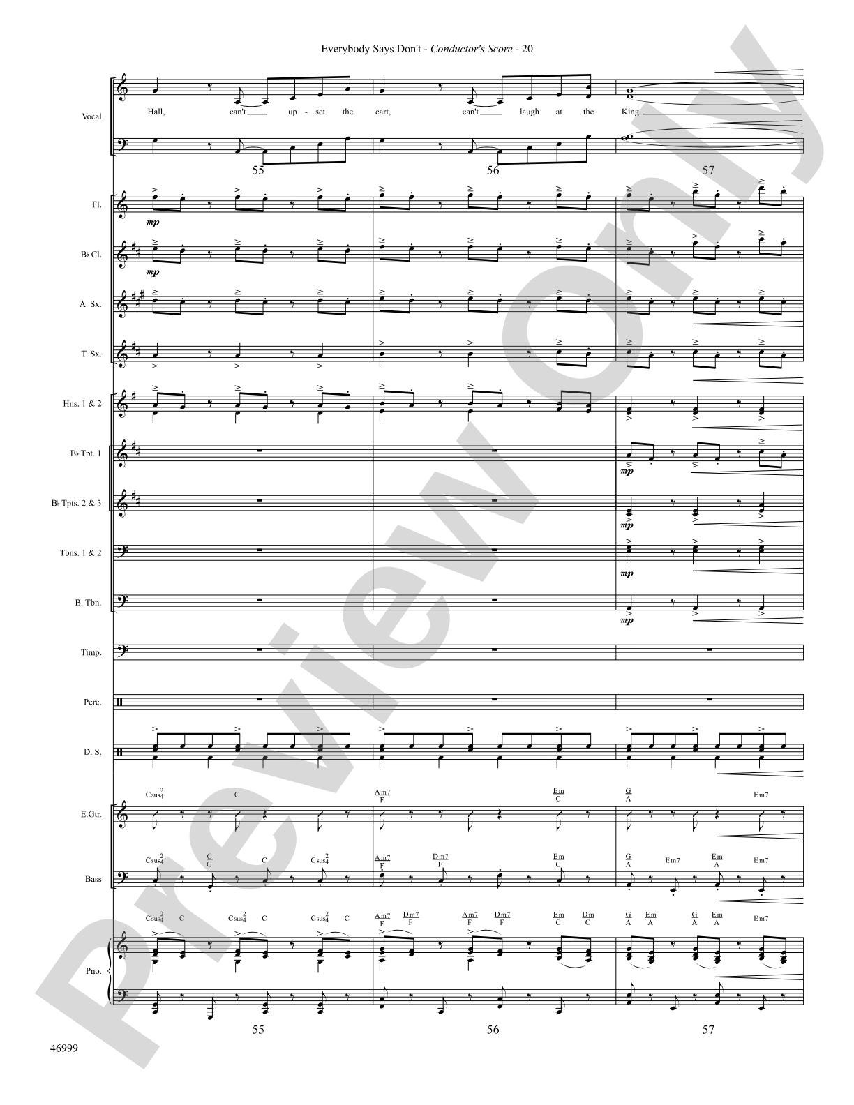 Everybody Says Don't: Choral SoundPax