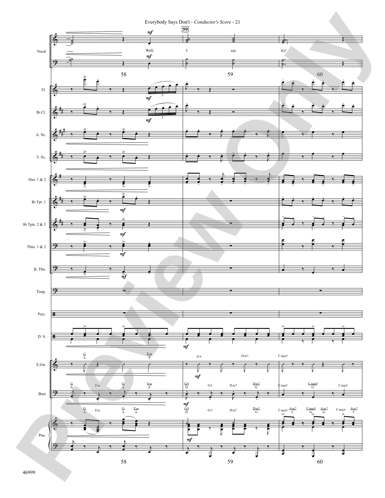 Everybody Says Don't: Choral SoundPax