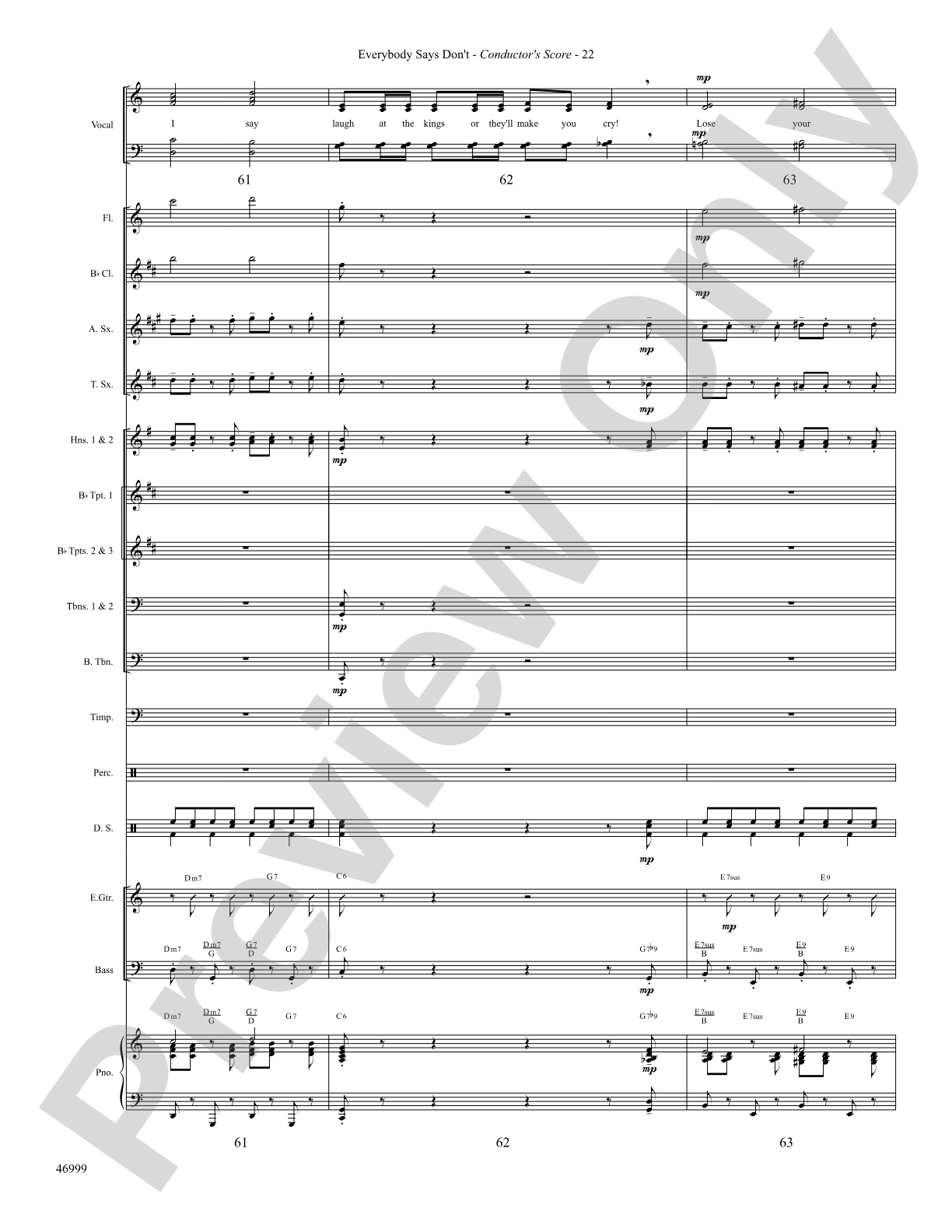 Everybody Says Don't: Choral SoundPax